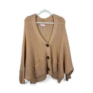 Pink Lily Oversized Slouchy Cardigan Size Small